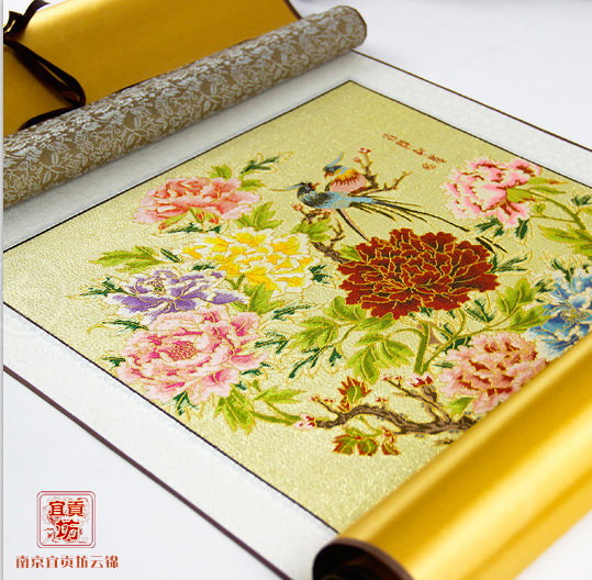 中秋佳节新意礼品，南京云锦，寓意好，有文化内涵